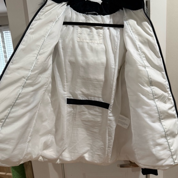 Nautica White Faux Fur Trim Hooded Puffer Coat - Picture 10 of 17